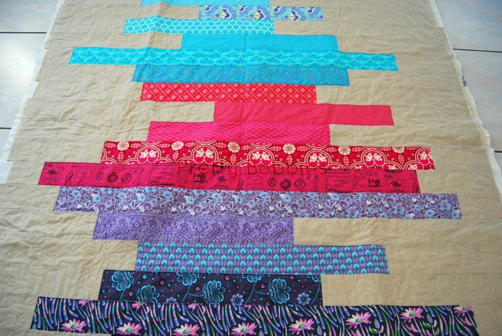 Baby girl quilt in progress