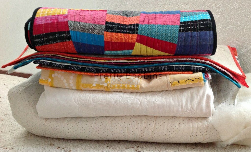 pile of quilts